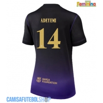 Camisa de time de futebol Barcelona Karim Adeyemi #14 Replicas 2º Equipamento Feminina 2026-27 Manga Curta